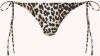 Ganni Leopard Print String Bikini Bottoms , Beige, Dames online kopen