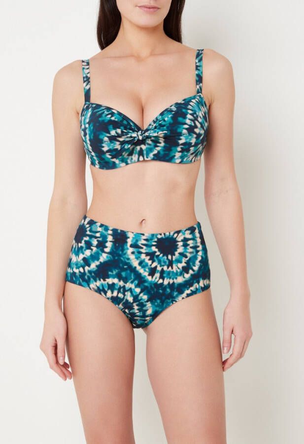 Marlies | dekkers Lotus high waisted bikinislip met tie dye dessin online kopen