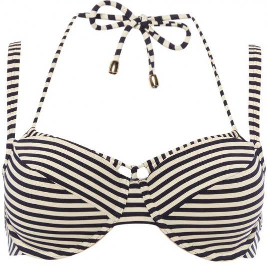 Marlies Dekkers Holi Vintage Plunge Balconette Bikini Top | Wired Padded Blue ecru 70b online kopen
