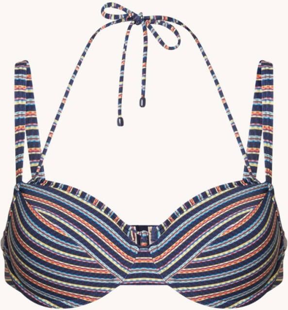 Marlies Dekkers holi vintage plunge balconette bikini top | wired padded dark blue rainbow online kopen