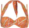 TC WOW gebloemde strapless beugel bikinitop rood/groen online kopen