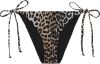 Ganni Leopard Print String Bikini Bottoms , Beige, Dames online kopen