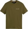 Scotch & Soda Groene T shirt Jersey Logo Tee In Organic Cotton online kopen