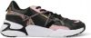 Vingino Odilia leren chunky sneakers zwart/roze online kopen