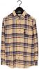 Scotch & Soda Beige Casual Overhemd Regular Fit Mid weight Brused Flannel Check Shirt online kopen
