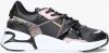Vingino Odilia leren chunky sneakers zwart/roze online kopen