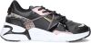 Vingino Odilia leren chunky sneakers zwart/roze online kopen