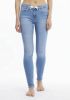 Calvin Klein Skinny fit jeans Mid rise skinny met bindstrik met jeans logobadge online kopen
