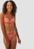 TC WOW gebloemde strapless beugel bikinitop rood/groen online kopen