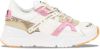 Vingino Odilia leren sneakers met panterprint wit online kopen