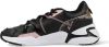 Vingino Odilia leren chunky sneakers zwart/roze online kopen