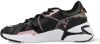 Vingino Odilia leren chunky sneakers zwart/roze online kopen