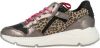 Vingino Zetta leren sneakers met panterprint roze/metallic online kopen