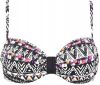 Lascana beugel bikinitop met all over print zwart/wit/roze online kopen