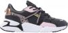 Vingino Odilia leren chunky sneakers zwart/roze online kopen
